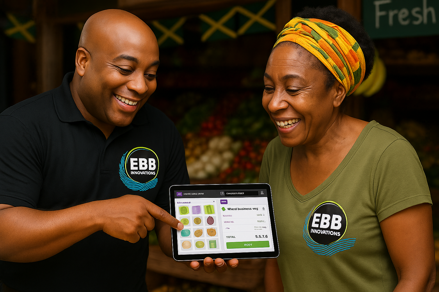 WooCommerce POS by EBB on Tablet